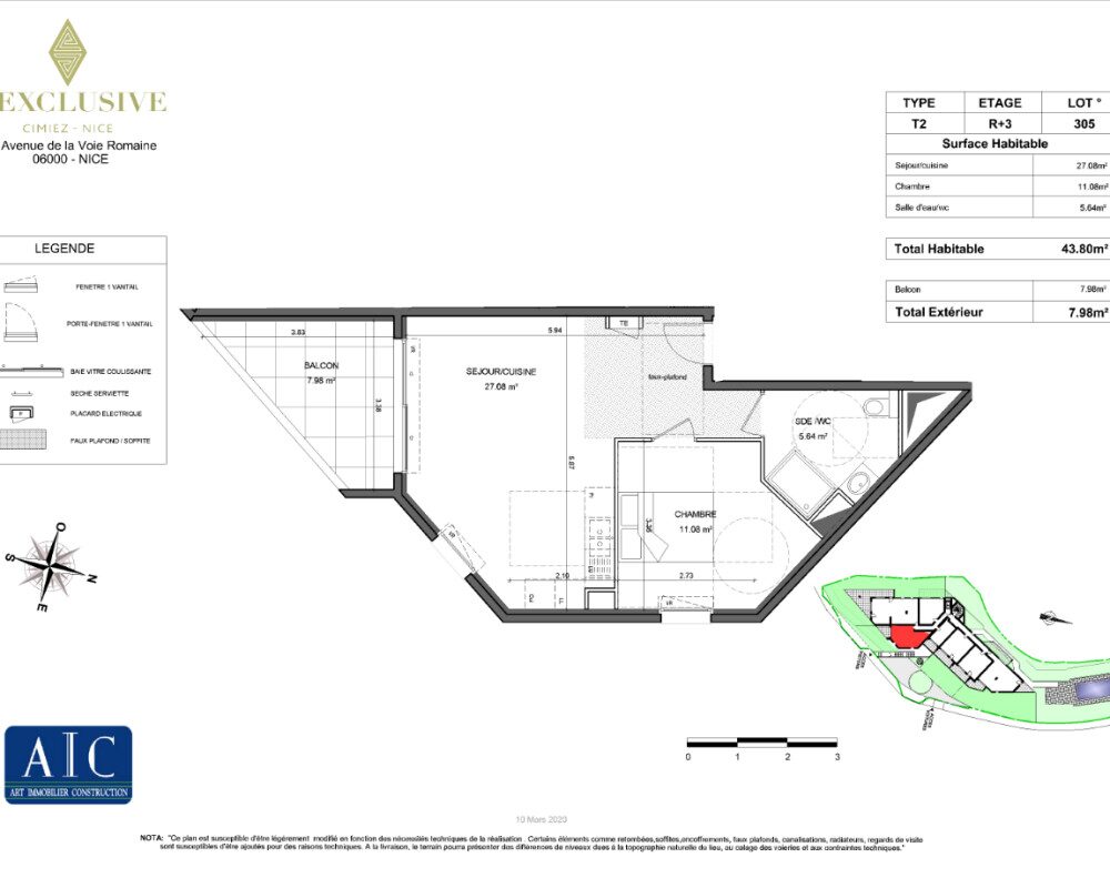 Nice Cimiez â One Bedroom Apartment Fully Renovated in Residence with Swimming Pool on the Top Floor  