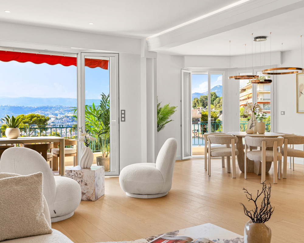 Nice â Mont Alban â Spacious 3-Bedroom Apartment of 89.05 sqm, Fully Renovated, with Terrace, Garage and Sea Views