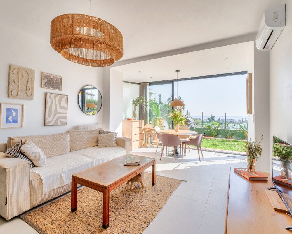 Antibes Peyregoue - Splendido appartamento al piano terra in un residence protetto con vista mare