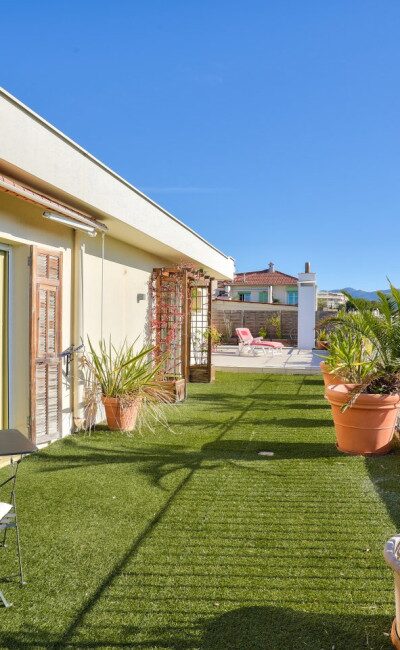 Terrasse 317 m² appartement Nice Cimiez vue dégagée