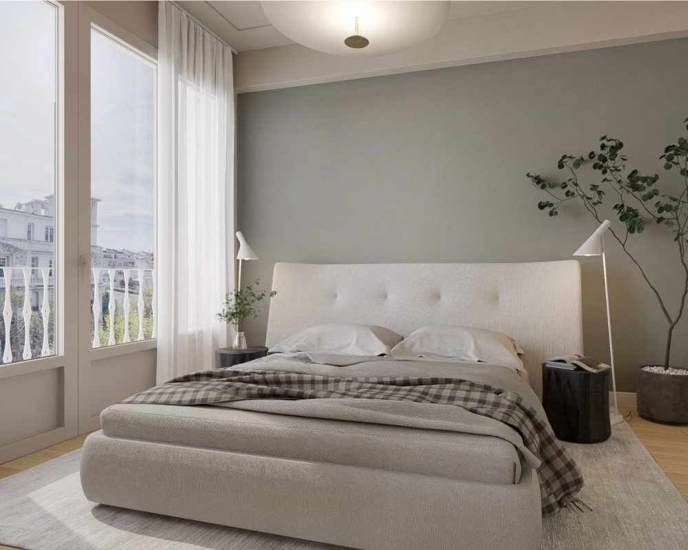 Nice Victor Hugo - ÃlÃ©gant 3 piÃ¨ces traversant de 80 mÂ² avec vue dÃ©gagÃ©e